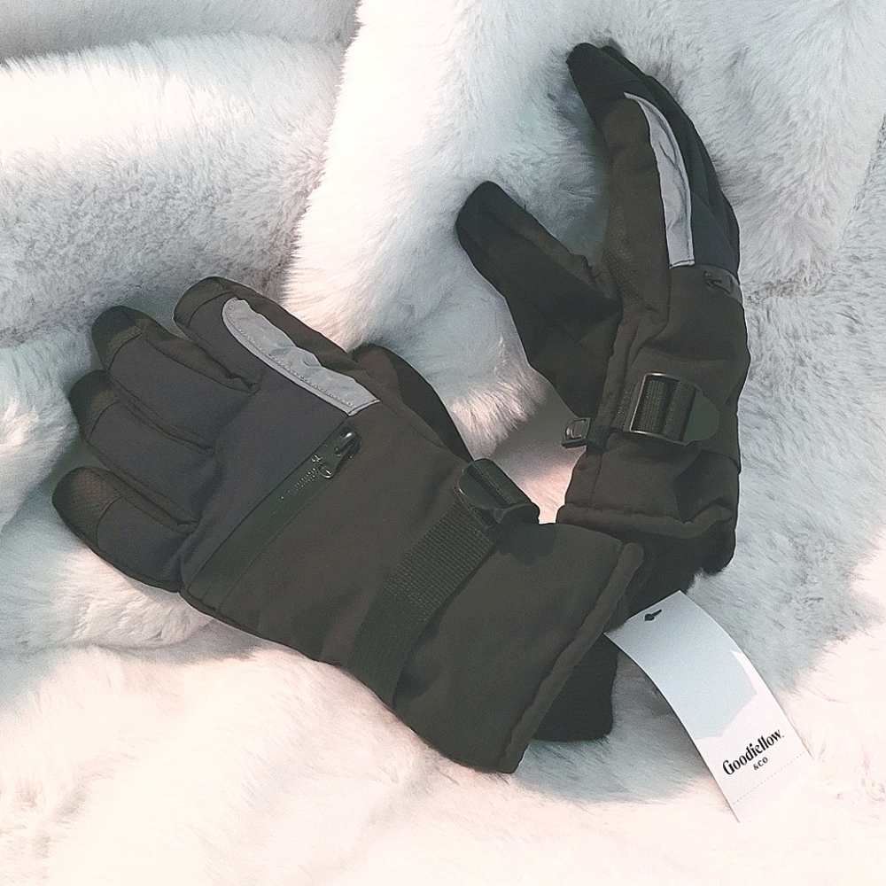 Men's Winter Gloves S/M black & dark navy